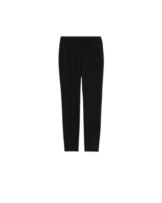 Max Mara Black Slim-Fit Trousers