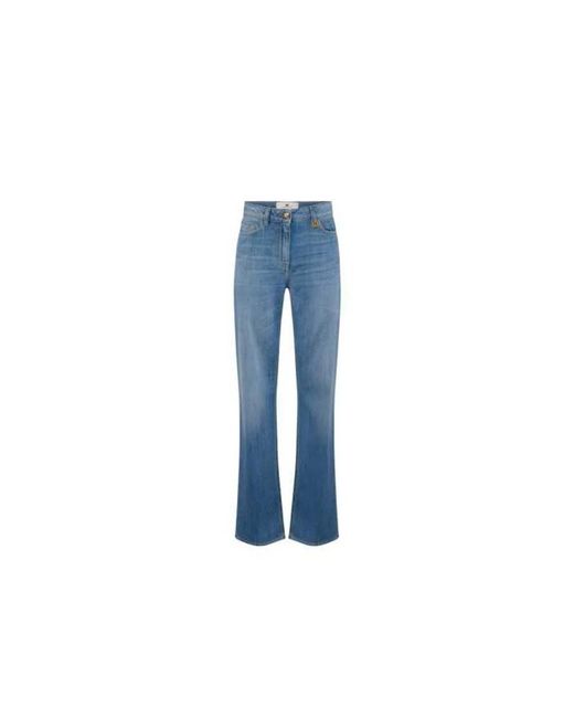 Elisabetta Franchi Blue Flare Jeans
