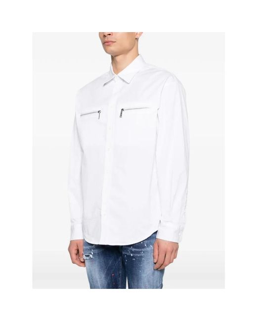 DSquared² White Casual Shirts for men
