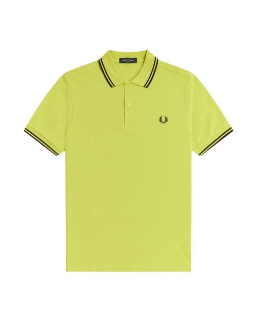 Fred Perry Yellow Polo Shirts for men