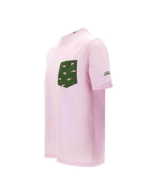 Mc2 Saint Barth Pink T-Shirts for men