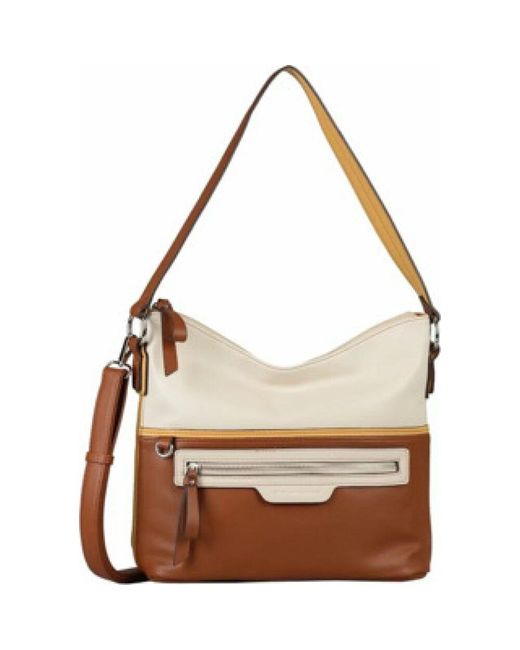 Tom Tailor Brown Casual Cognac Schultertasche