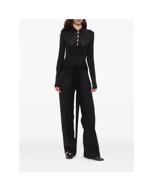 Ganni Black Blouses