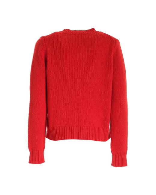 Marc Jacobs Red Round-Neck Knitwear