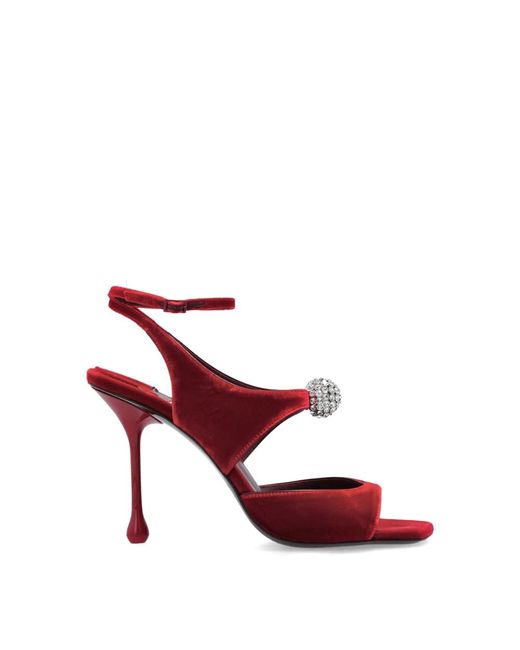Jimmy Choo Red Sandaletten mit absatz orb