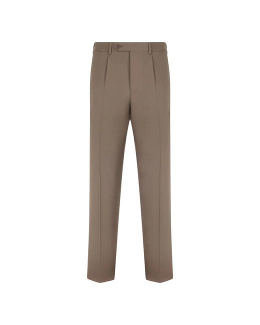Canali Gray Suit Trousers for men