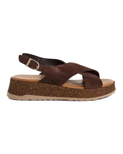 Tamaris Wedge Sandal in het Brown