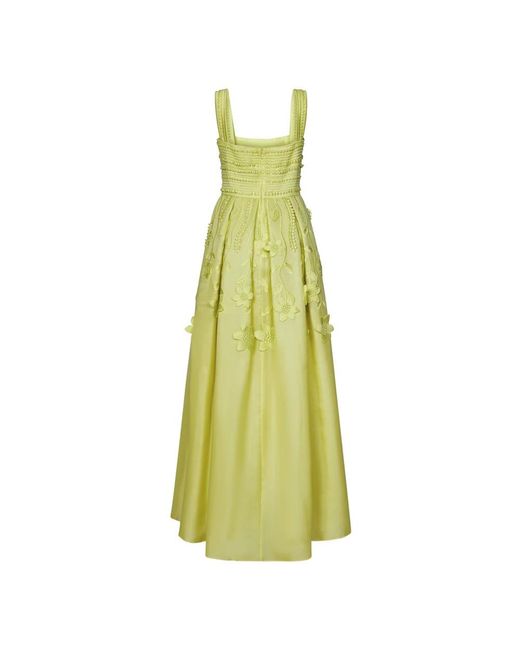 Elie Saab Yellow Midi Dresses