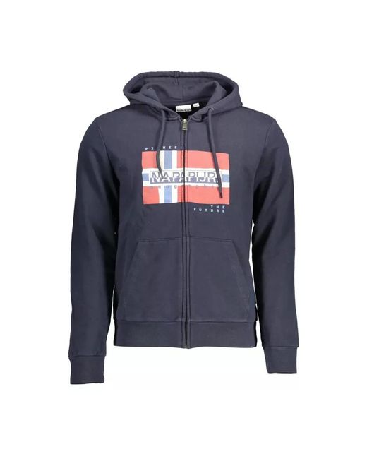 Napapijri Blue Zip-Throughs for men