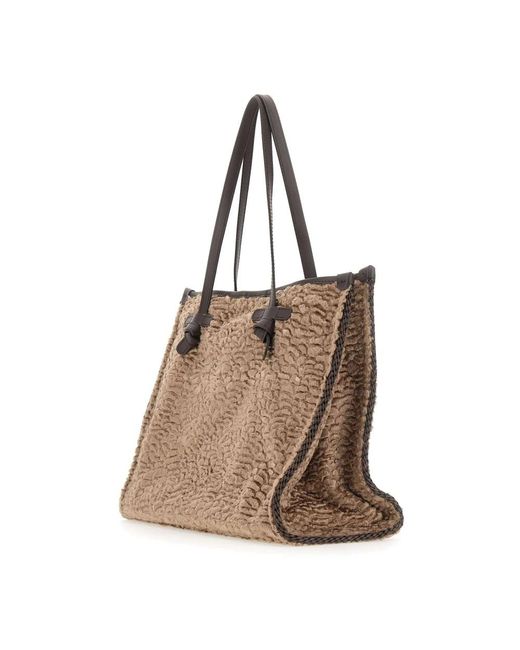 Gianni Chiarini Brown Shopping Bags
