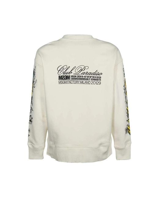 MSGM White Sweatshirts for men