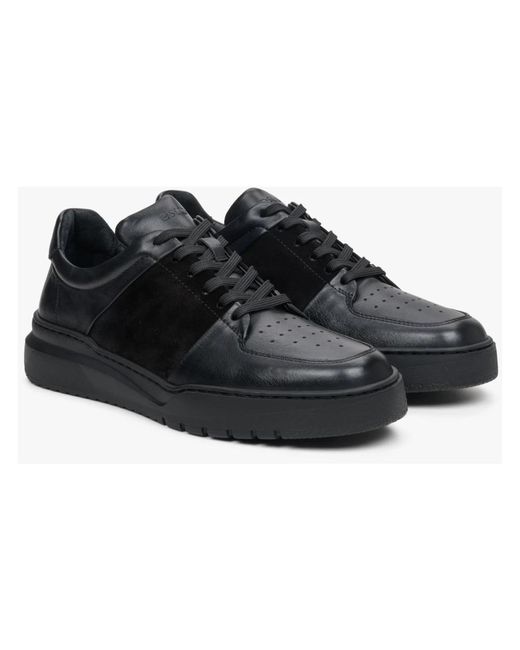 ESTRO Black Sneakers for men