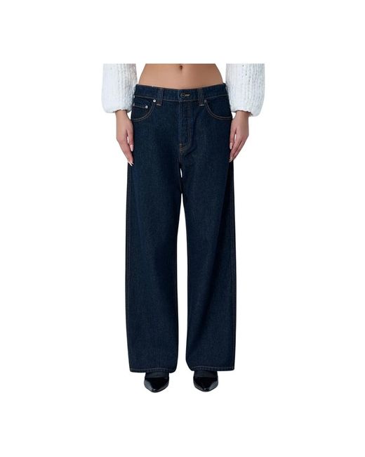 Khaite Blue Wide Jeans