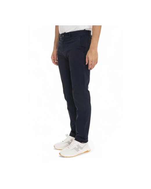 Boss Broeken ,Blauw ,Katoen Slim-Fit Chino Katoenen Broek in het Blue voor heren