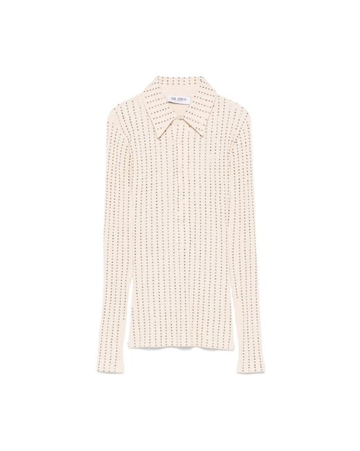 V-Neck Knitwear The Attico de color White
