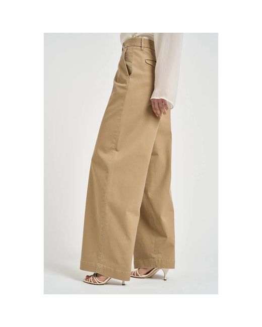 Nine:inthe:morning Natural Wide Trousers