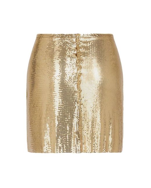 Rabanne Natural Short Skirts