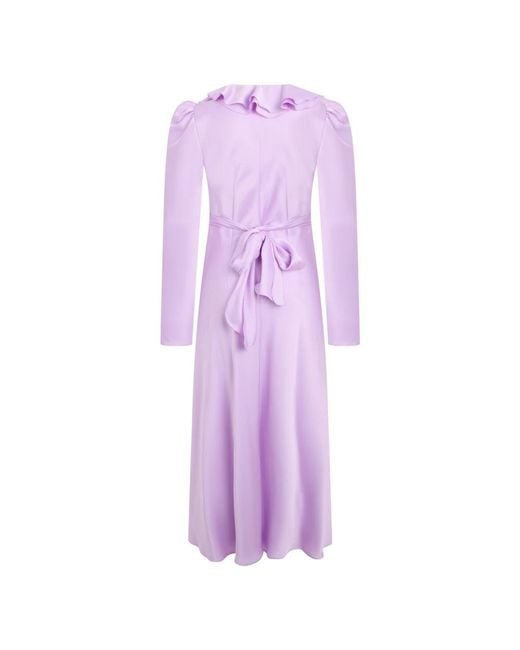 Philosophy Di Lorenzo Serafini Purple Midi Dresses