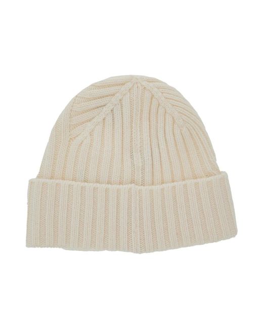 Jacquemus Accessoires ,Wit ,Wol Witte Beanie Met Logo Tekst in het Natural voor heren