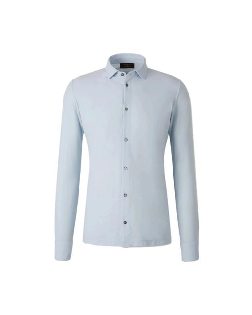 Zanone Camisa Ice Cotton in het Blue voor heren