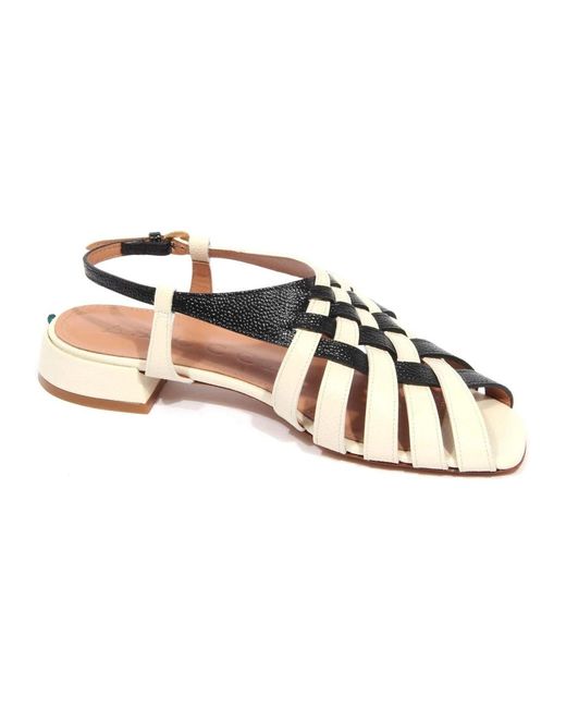 Flat Sandals di A. BOCCA in Metallic