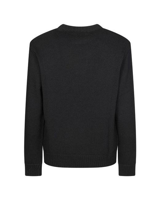 Arte' Reversible Label Knit in het Black voor heren