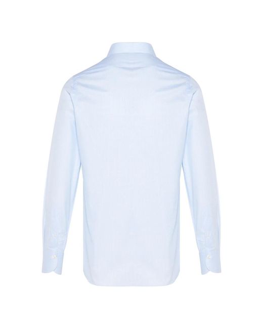 Finamore 1925 Blue Formal Shirts for men