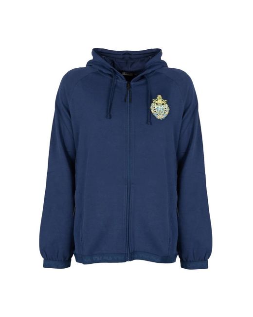 Fila Hoodies & Sweatvesten ,Blauw ,Katoen Hoodie Met Rits in het Blue voor heren