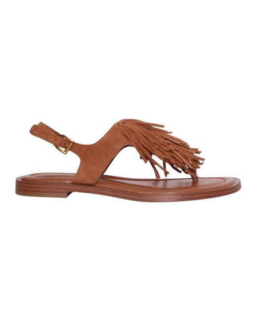 Michael Kors Brown Indra Zehentrenner-Sandalen