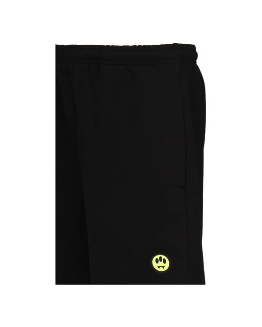 Barrow Schwarze Shorts Mit Elastischem Bund in Black für Herren