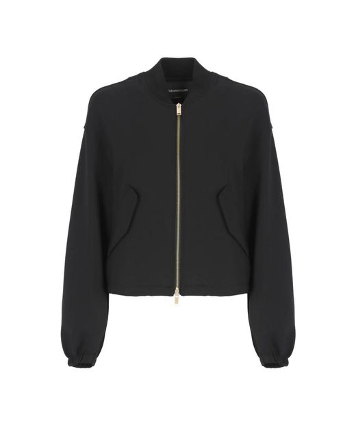 レザージャケット・コート FABIANA FILIPPI Fur waistcoat bomber jacket Fabiana Filippi Bomber Jackets in Black | Lyst