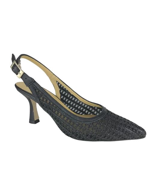 CTWLK Schoenen ,Zwart ,Leer Anina Pump Schoenen in het Blue