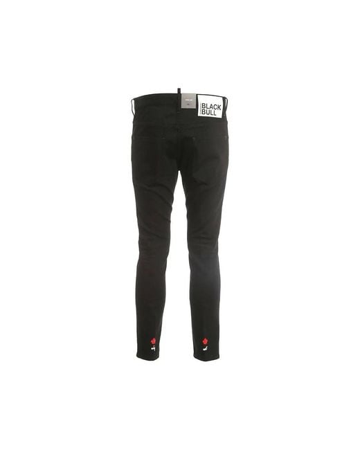 DSquared² Black Skinny Fit Jeans for men