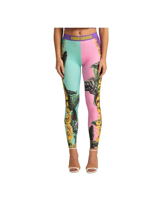 carlo colucci Leggings in het Green