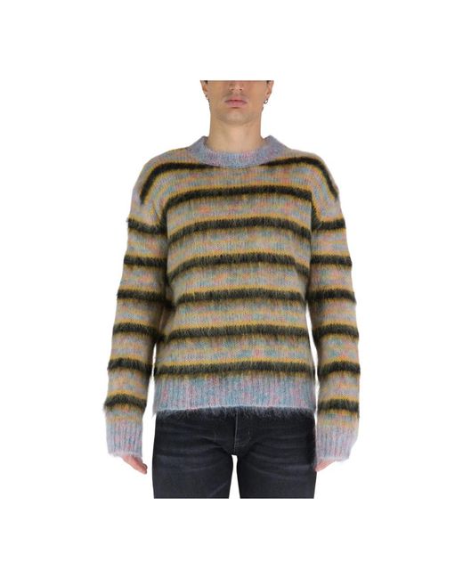 Marni Green Round-Neck Knitwear for men