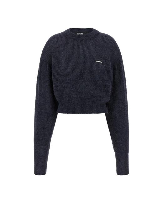 Round-Neck Knitwear ROTATE BIRGER CHRISTENSEN en coloris Blue