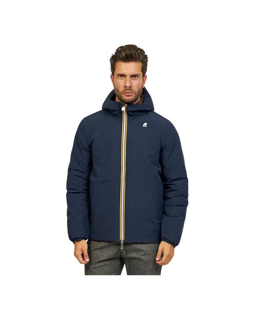 K-Way Blue Winter Jackets for men