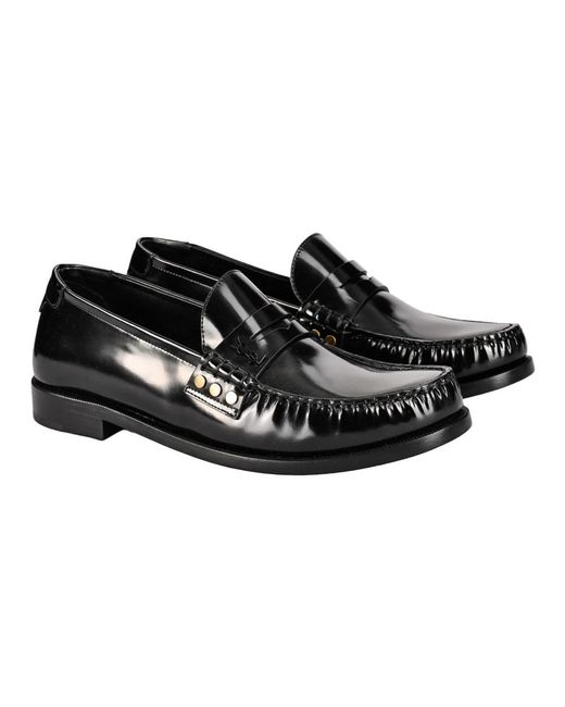 Saint Laurent Black Loafers for men