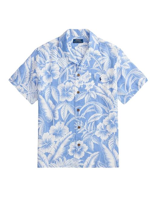 Ralph Lauren Blue Short Sleeve Shirts for men