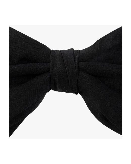 Emporio Armani Silk bow tie in Black für Herren
