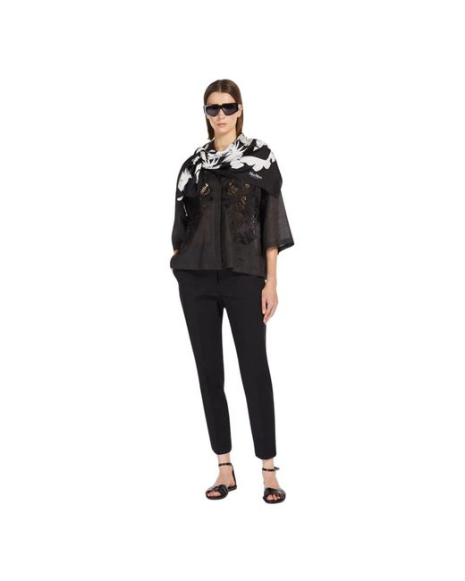 Max Mara Slim-Fit Trousers in het Black