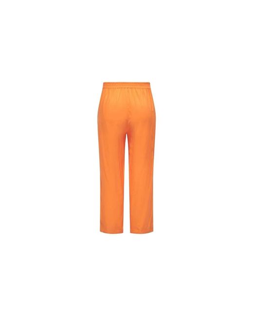 Only Carmakoma Orange Straight Trousers