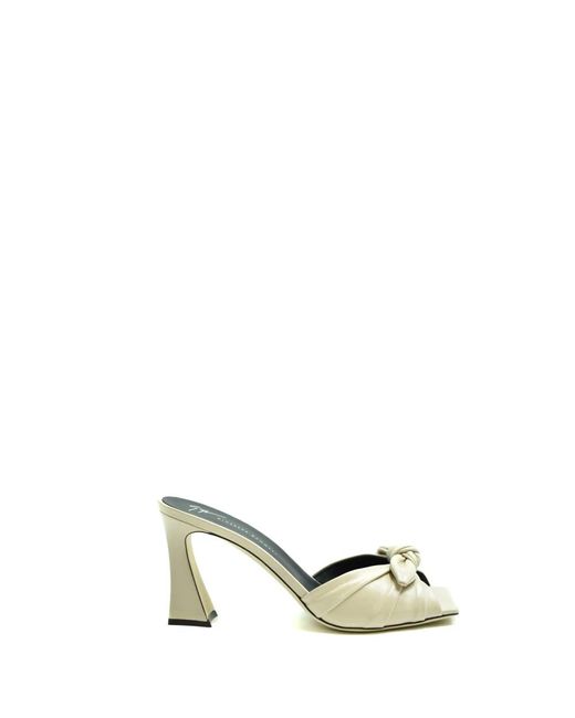 Giuseppe Zanotti Metallic Heeled Mules