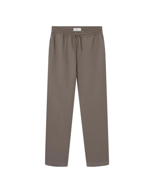 Les Deux Gray Straight Trousers for men