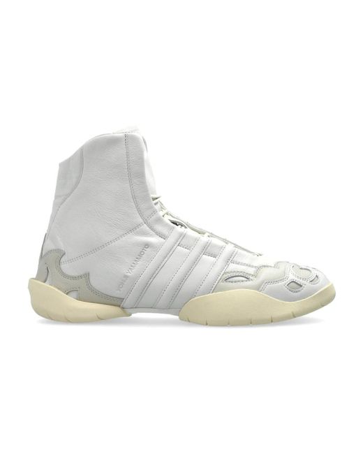 Y-3 Schoenen ,Wit ,Leer Hoge Sportschoenen Regu 2002 Hi in het Gray