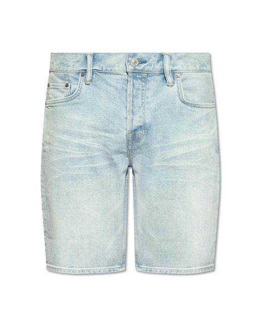 AllSaints Switch jeans shorts in Blue für Herren