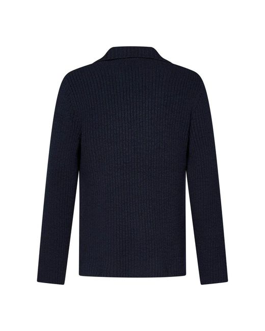 Brioni Blaue Baumwolljacke Regular Fit in Blue für Herren