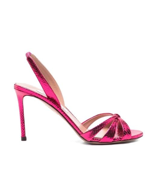High Heel Sandals Aquazzura de color Pink