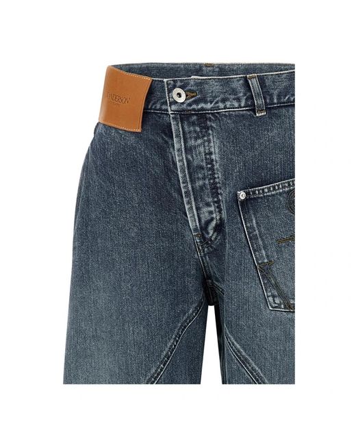 J.W. Anderson Blue Straight Fit Jeans