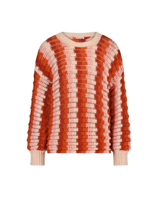 Round-neck knitwear Jane Lushka de color Orange